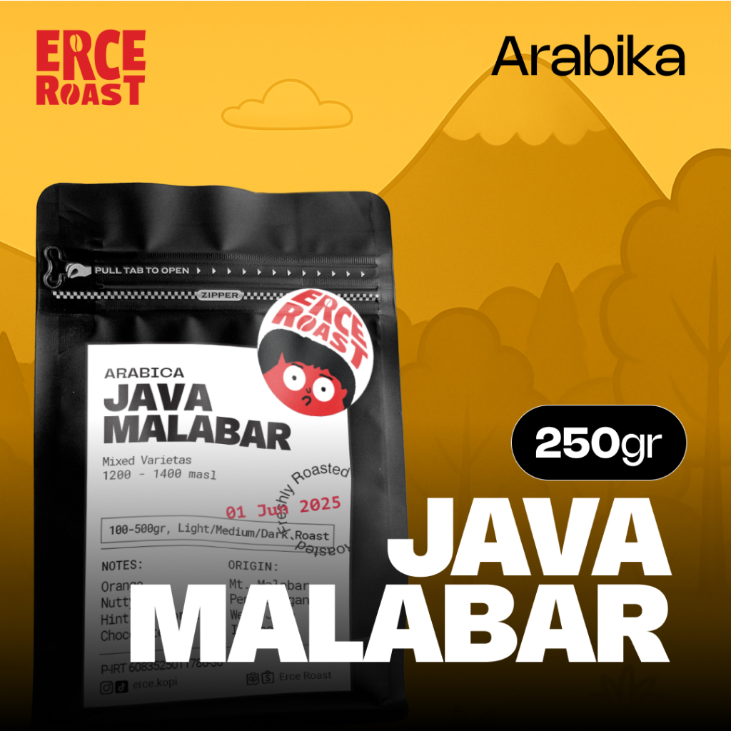 

Kopi Arabika Malabar Roast Beans 250 gram