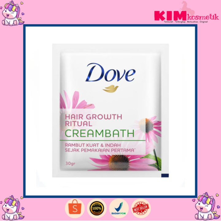 Dove Krim Rambut Creambath (Sachet) 30g / Dove Creambath Hair Growth Ritual