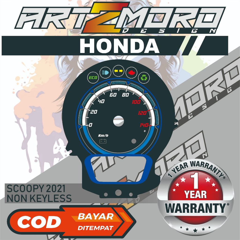 PAPAN SPEEDOMETER CUSTOM HONDA SCOOPY 2021 NON KEYLESS