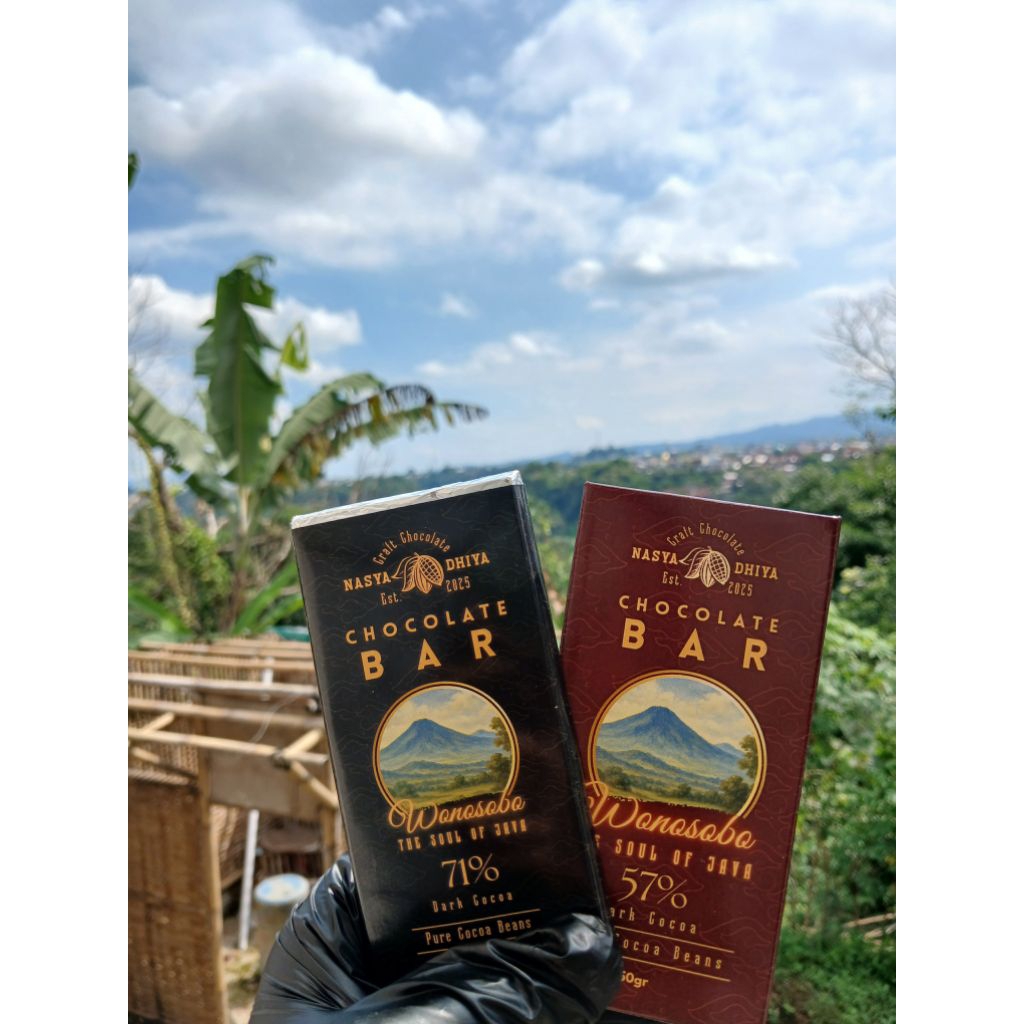 

cokelat Bar Couverture ~ Cokelat batangan lokal Wonosobo 57% , 71%