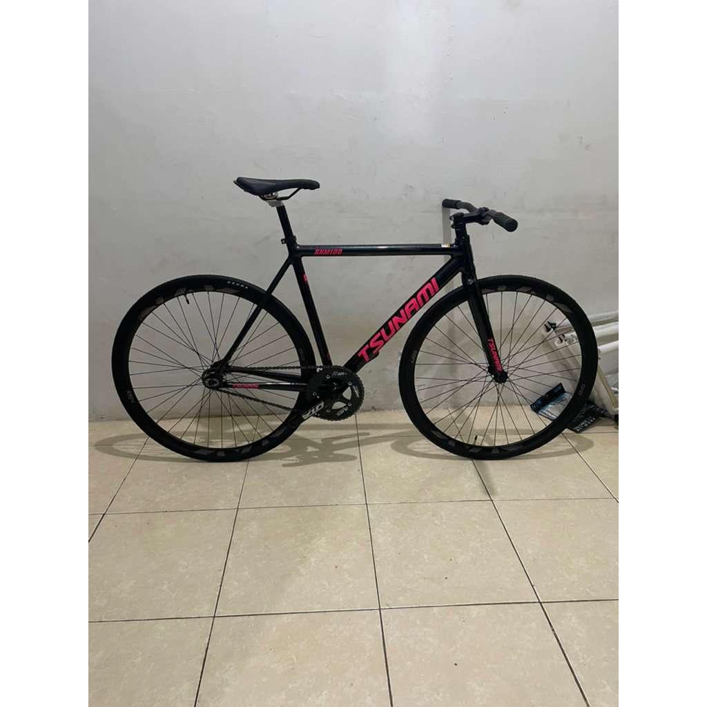 NEW Original Fullbike Fixie Tsunami SNM100 black Size S/M/L doltrap /torpedo