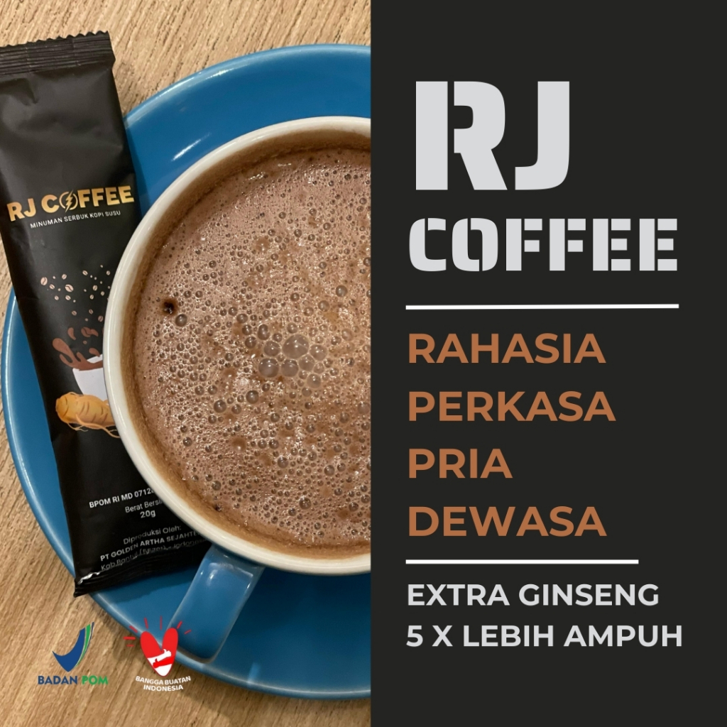 ( Beli 2 Free 1 ) RJ Coffe - Romeo Juliet Coffee - Kopi Stamina Pria - Kopi vitalitas