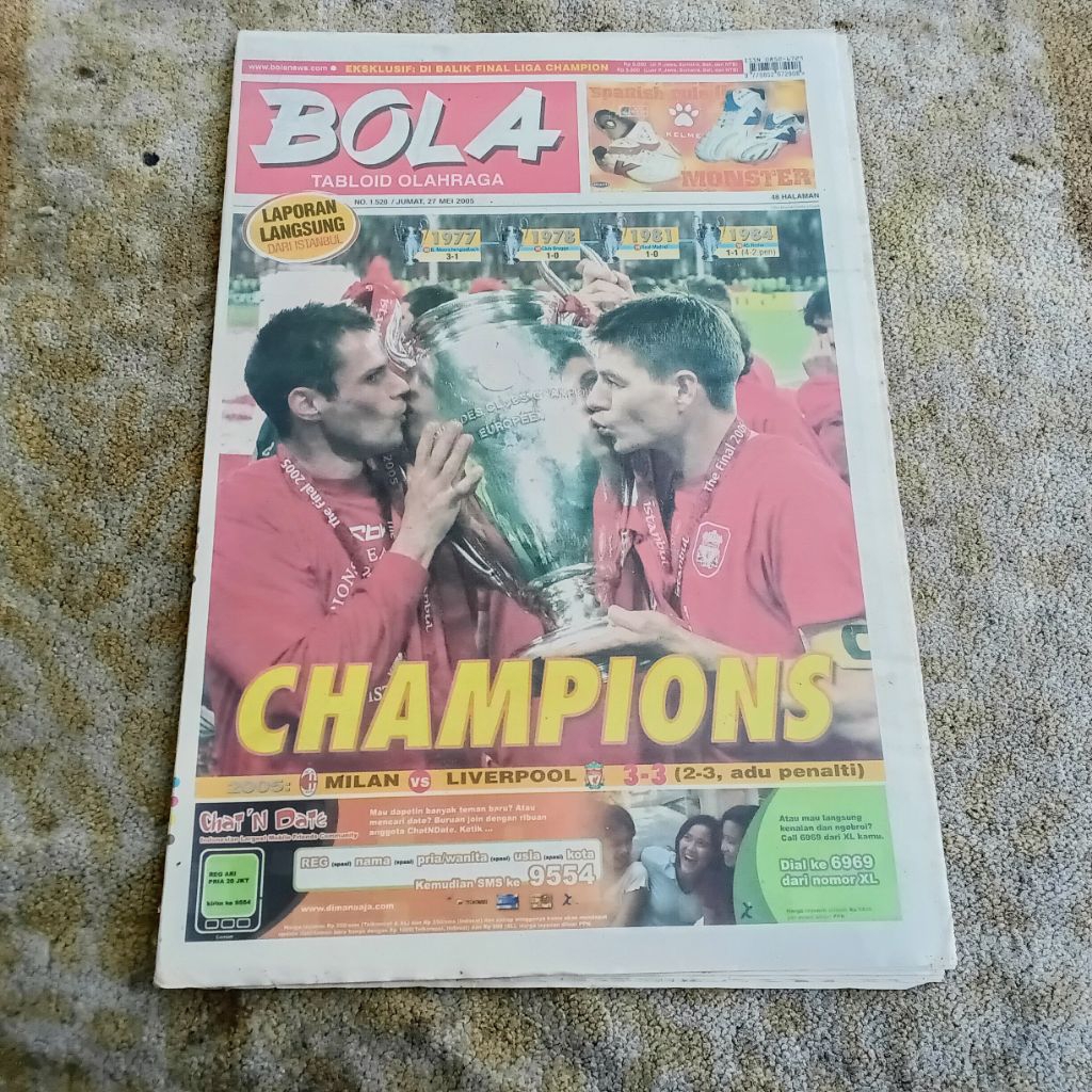 Majalah Tabloid Bola 1520 Jum'at 27 Mei 2005 Champions