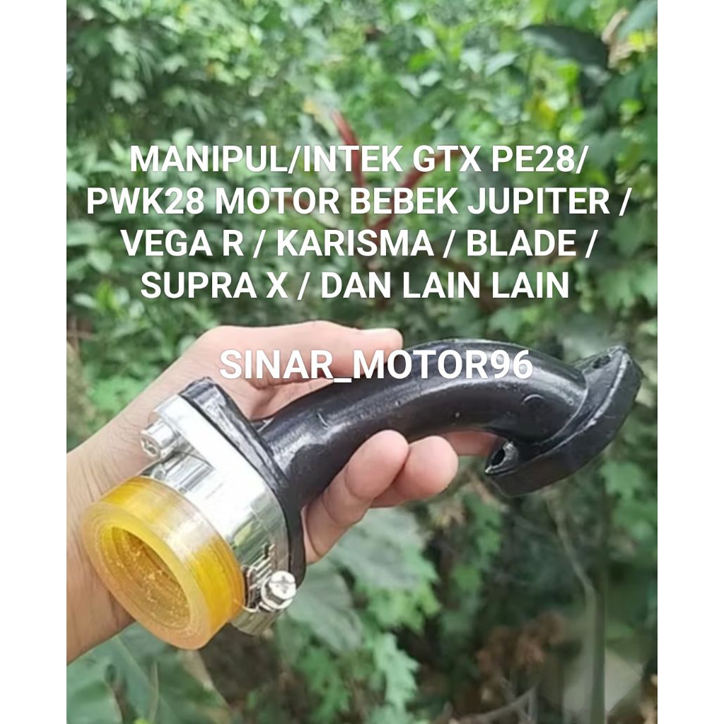 MANIPUL / INTEK / LEHER CARBU KARBU MIRING GTX PE 28 / PWK 28 UNTUK MOTOR BEBEK JUPITER VEGA R KARIS