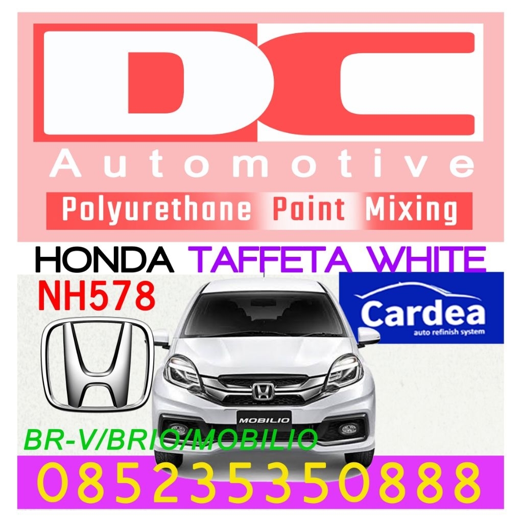 Cat PU Cardea Honda Taffeta White NH578