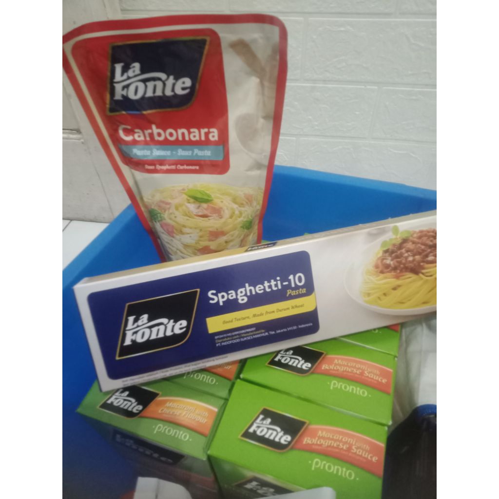 

paket spaghetti+ saos carbonara