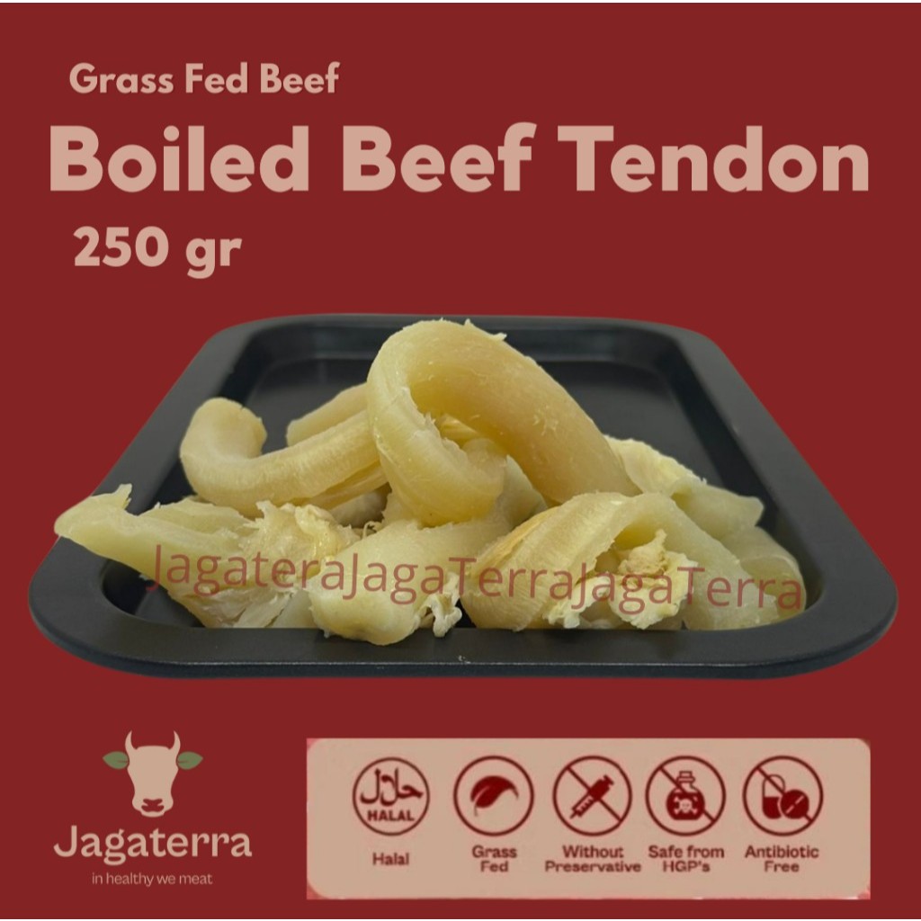 

Boiled Beef Tendon Grassfed Grade 250gr