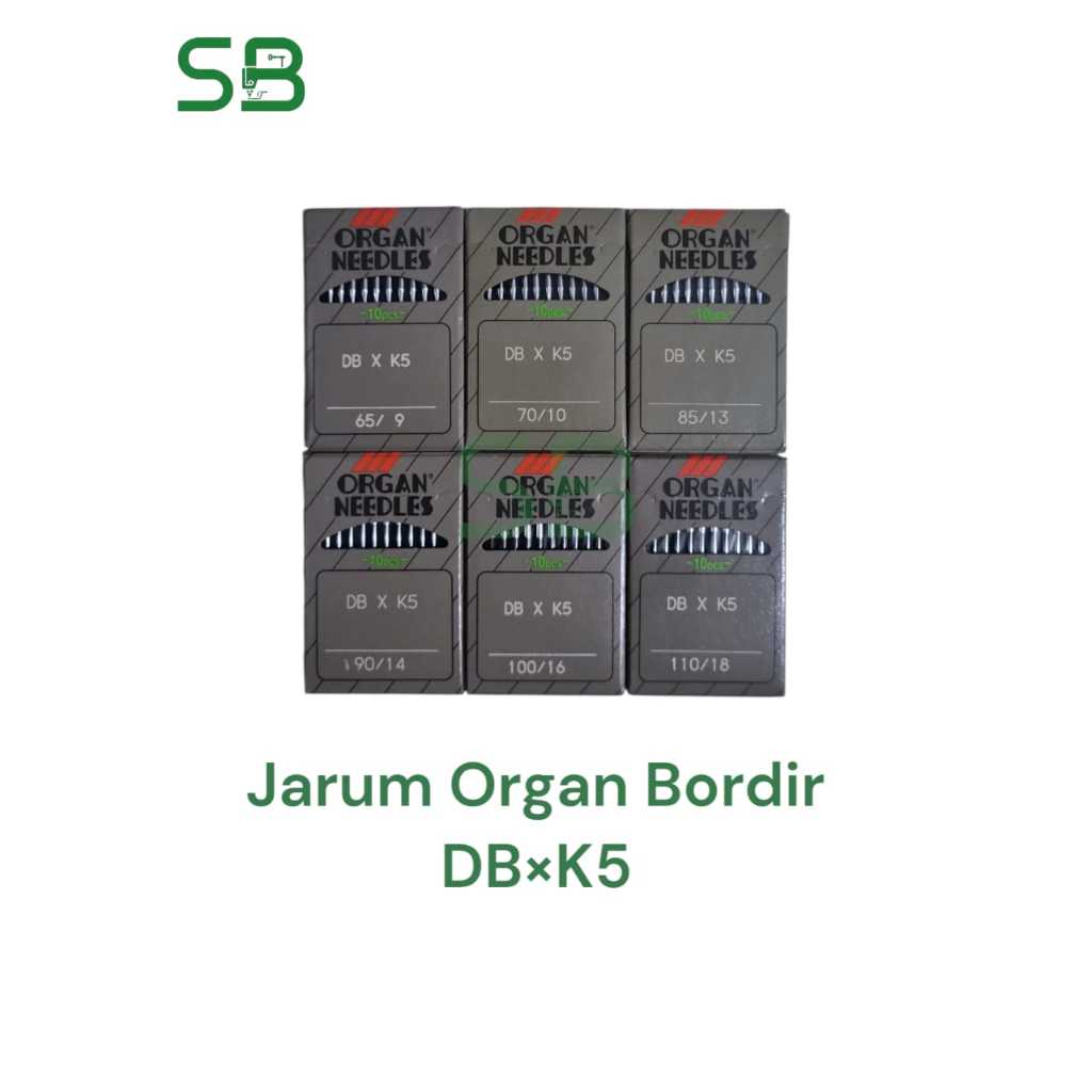 Jarum Organ DBxK5 Mesin Jahit Bordir Manual Bordir Komputer Jarum Bordir ORGAN Jarum DB X K5 ORGAN