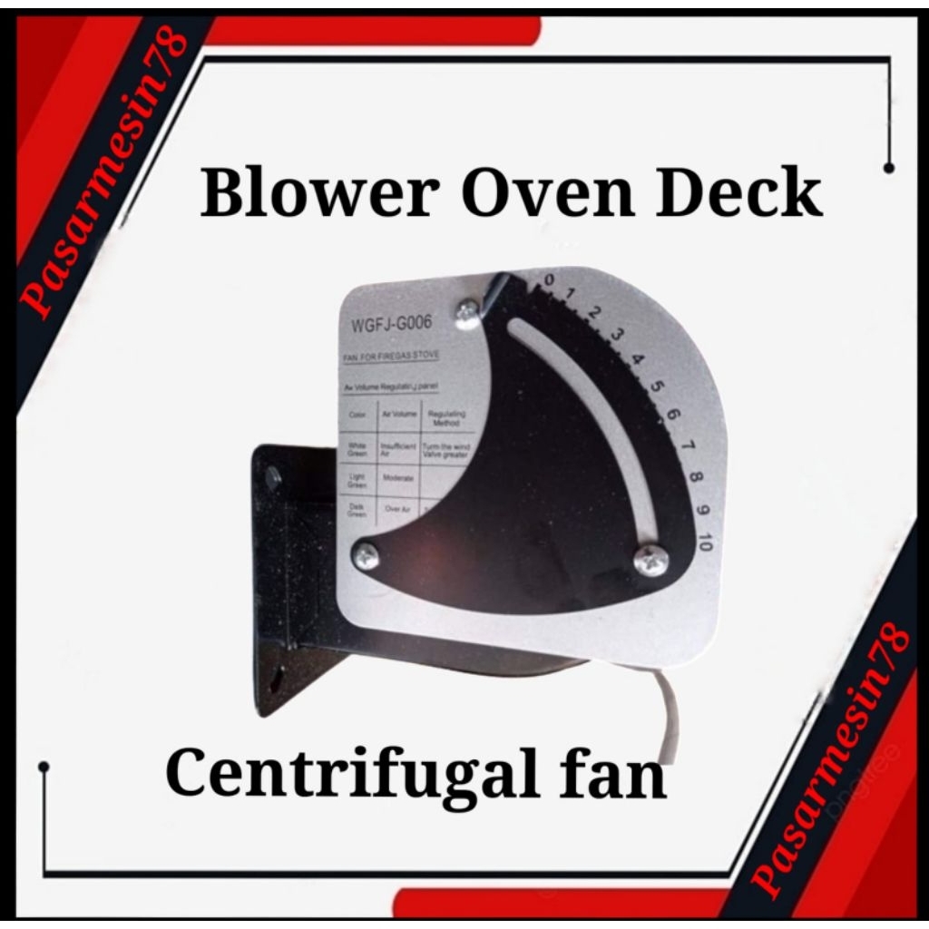 Blower oven deck/Kipas mesin oven