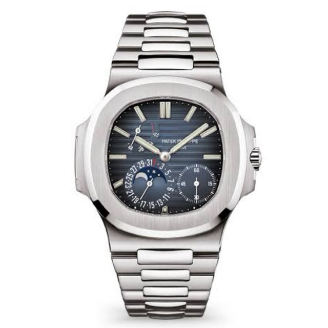 JAM TANGAN PRIA/COWOK PATEK PHILIPPE NAITILUS 5712 40mm SILVER AUTOMATIC SWISS PPF CLONE #Jamtanganp