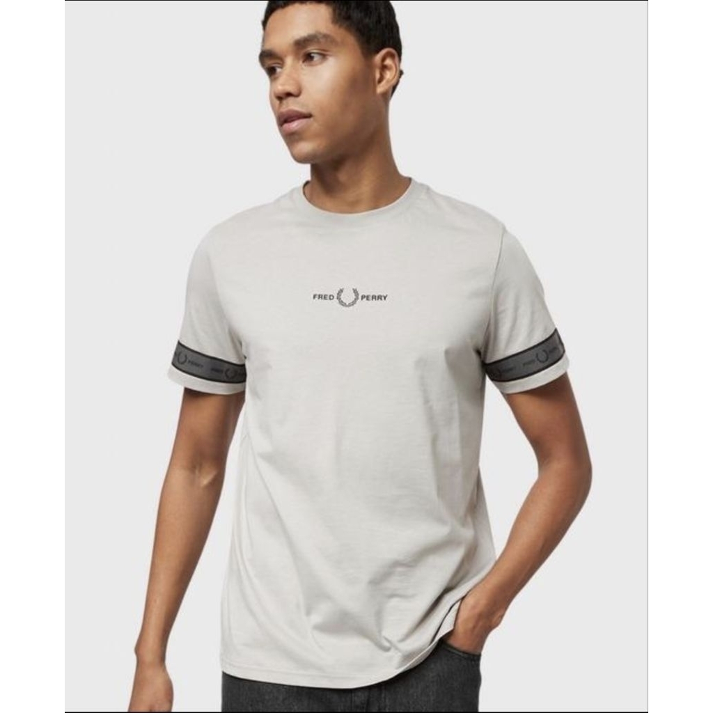 FRED PERRY TAPED CUFF ORIGINAL NEW TSHIRT