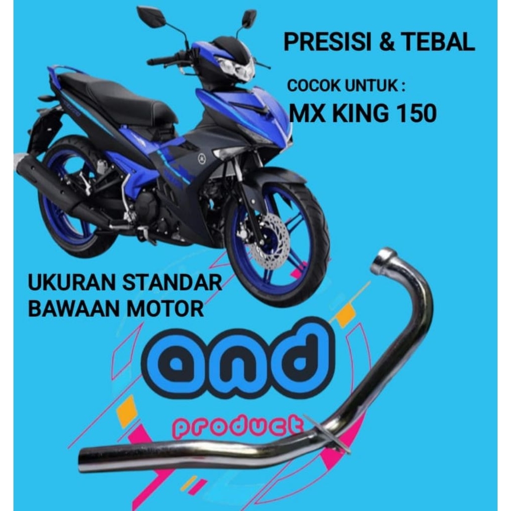 leher/pipa knalpot yamaha mx king standar original