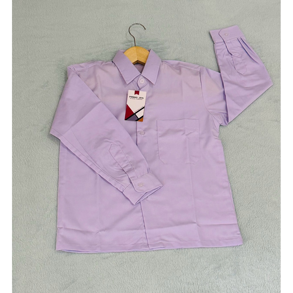 sragam sekolah atasan putih panjang SD SMP SMA MI  alusan murah