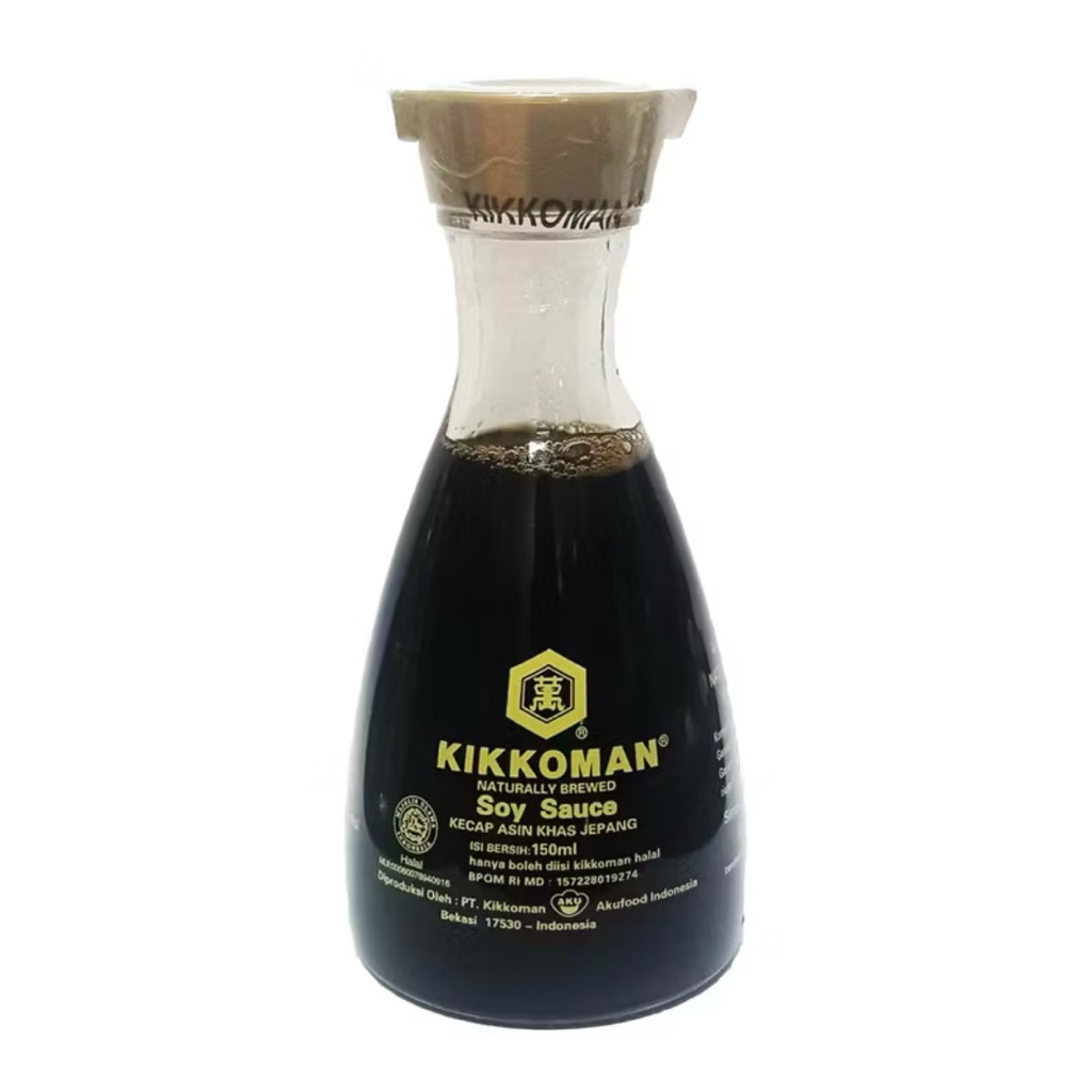 

Kikkoman Soy Sauce All Purpose 150ml | Kikkoman Kecap Asin Jepang | Kecap Sushi Kemasan Botol 150ml