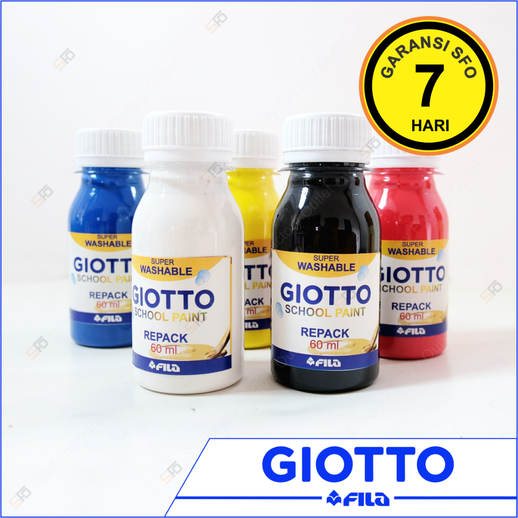 

Cat Giotto 60 ml School Paint Washable - Air Poster Lukis Anak