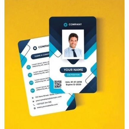 

CETAK CUSTOM ID CARD 2 SISI / BULAK BALIK FULL WARNA