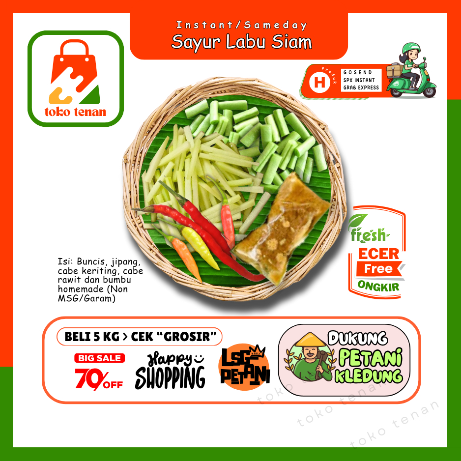 

Tokotenan // Sayur Labu Siam -- Sayur Gunung Ecer (H)