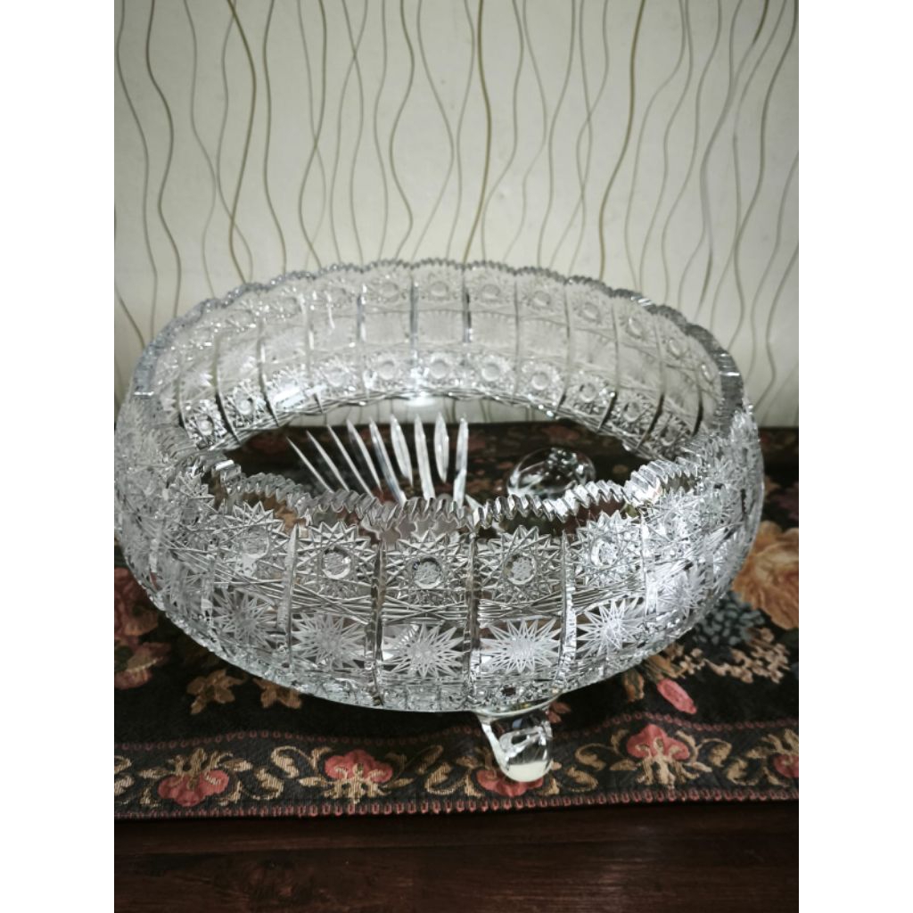 Bowl kristal Bohemia 500 PK Mangkuk kristal