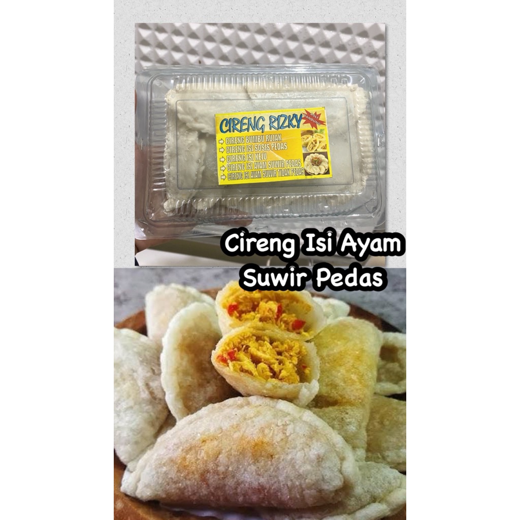 

Cireng ayam suwir pedas mantap isi 10 biji