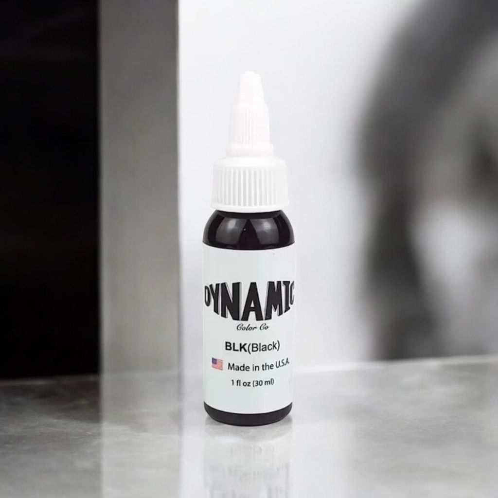 Dymamic Ink Black 1oz / 30ml Asli Original USA - Tinta Tato Terbaik