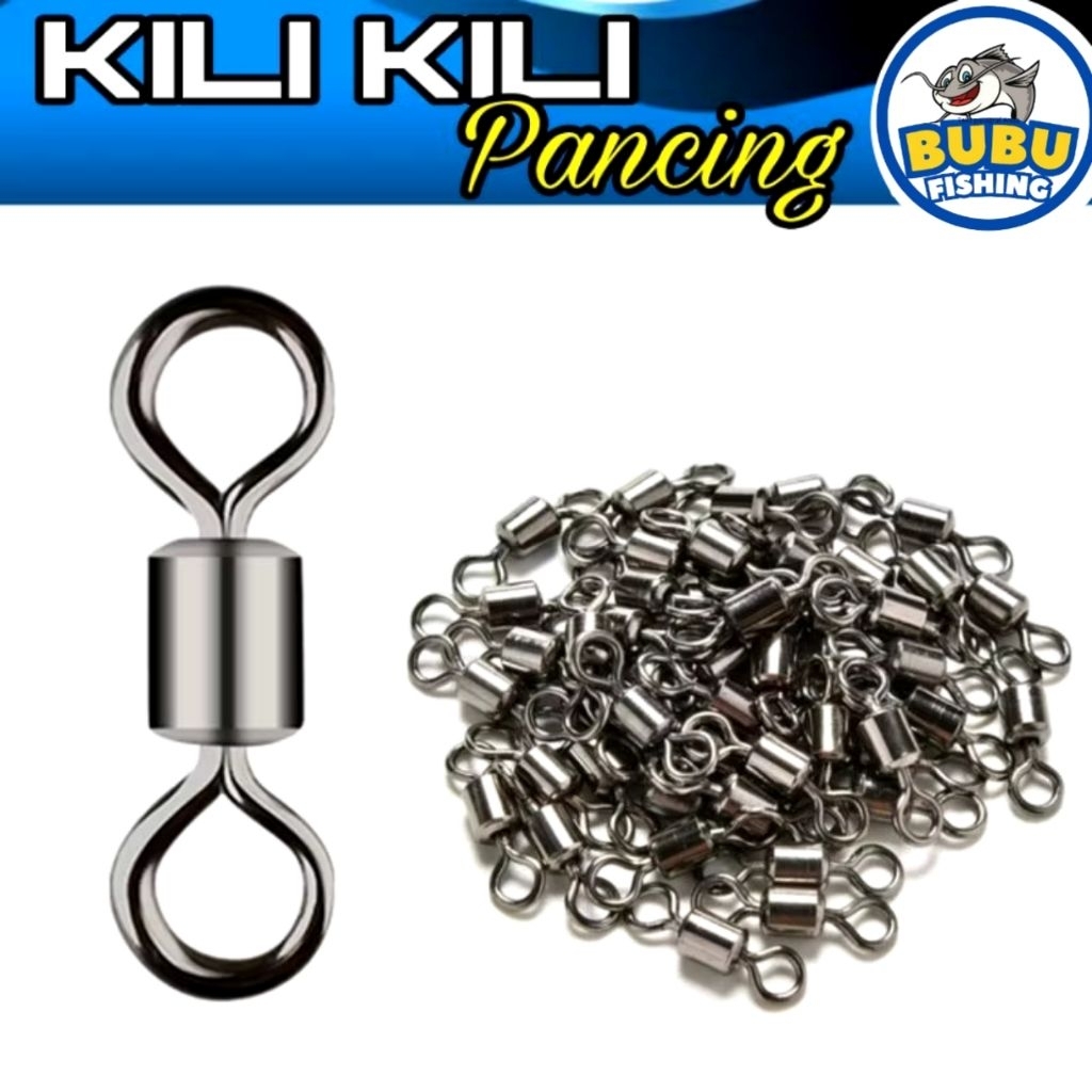 50 pcs kili kili pancing bahan stainless