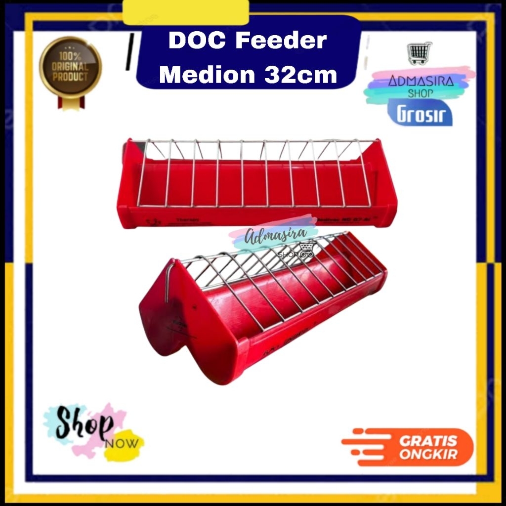 DOC FEEDER Tempat Pakan Ransum Ayam Kecil Doc Kawat Medion