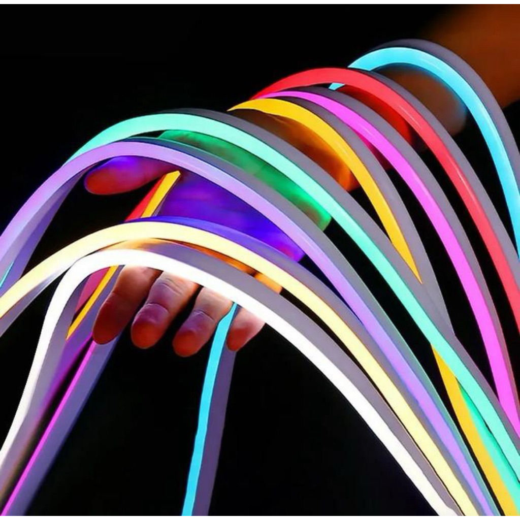 NEON FLEX 220V 1-100 METER / LAMPU LED NEON SIGN LED SELANG NEON FLEX AC 220V LED METERAN LAMPU PLAF