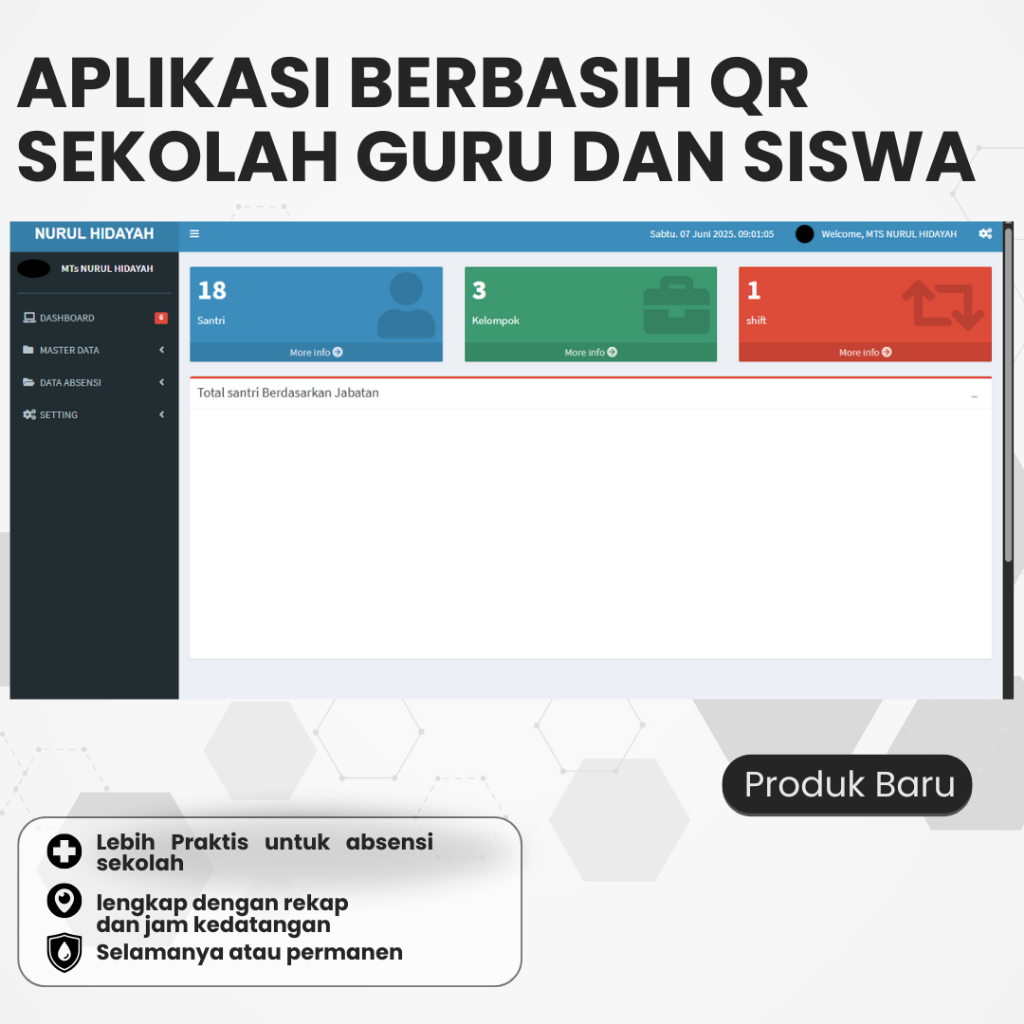 Source Code aplikasi absensi berbasis QR sekolah cocok untuk guru dan siswa