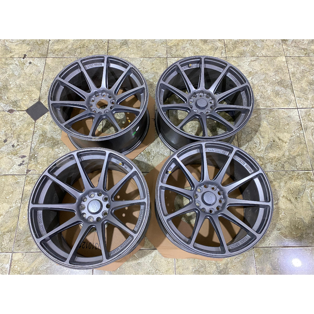 Velg Mobil Second HSR SHINJUKU Ring 18 Lubang 10x100/114 Lebar 9,5 / 10.5 Cocok ACCORD CAMRY CIVIC