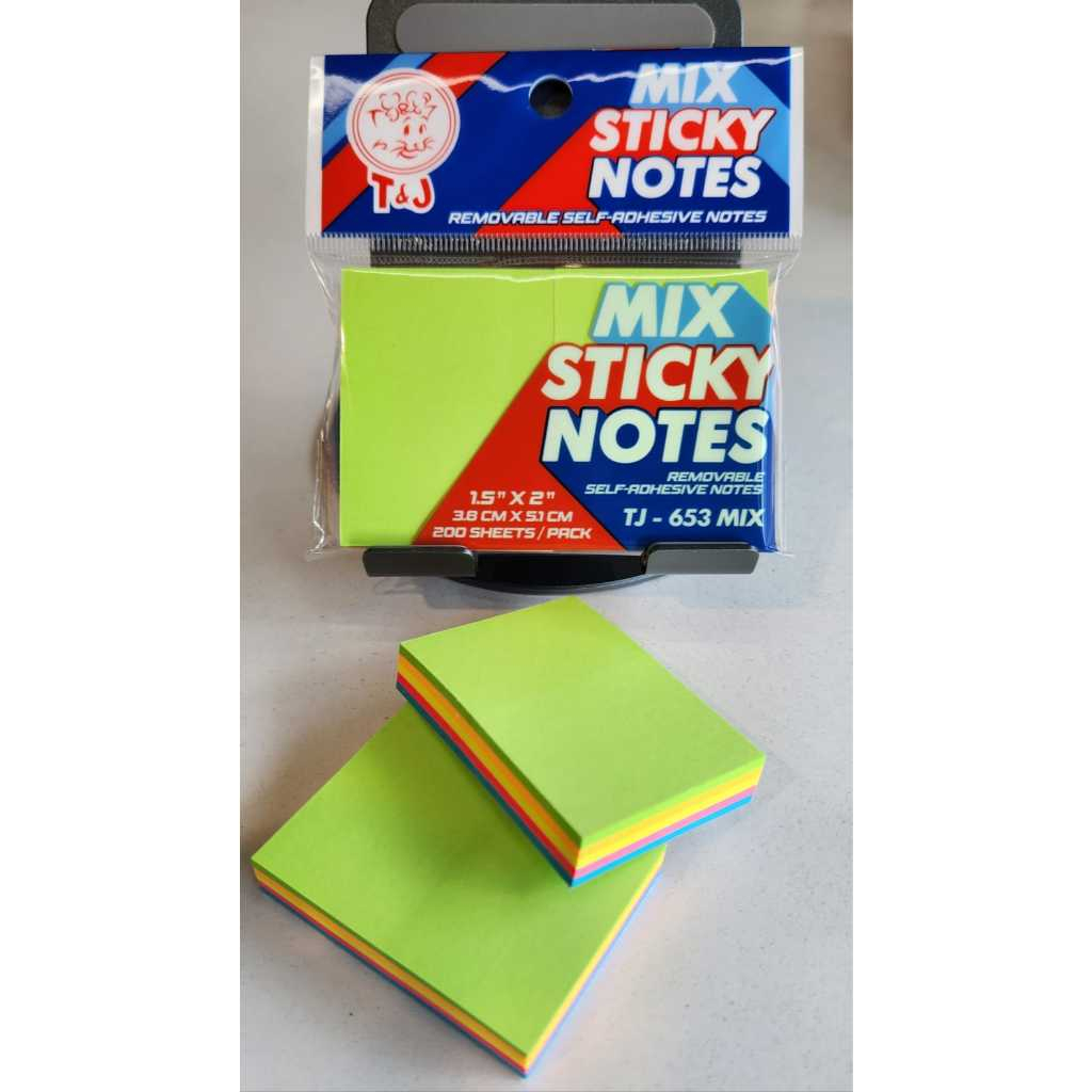 

T&J STICKY NOTES TJ-653 MIX