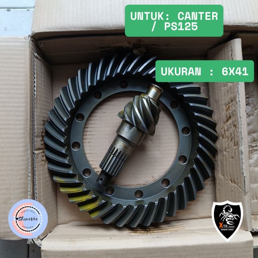 Gear Set Canter PS125 6x40 Okayama Gold / Gear Set Mitsubishi PS125 6x38 Original Okayama Hard / Gea