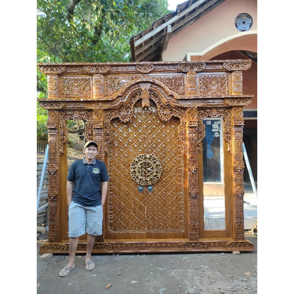 gebyok pintu ukir jati Nabawi (4)