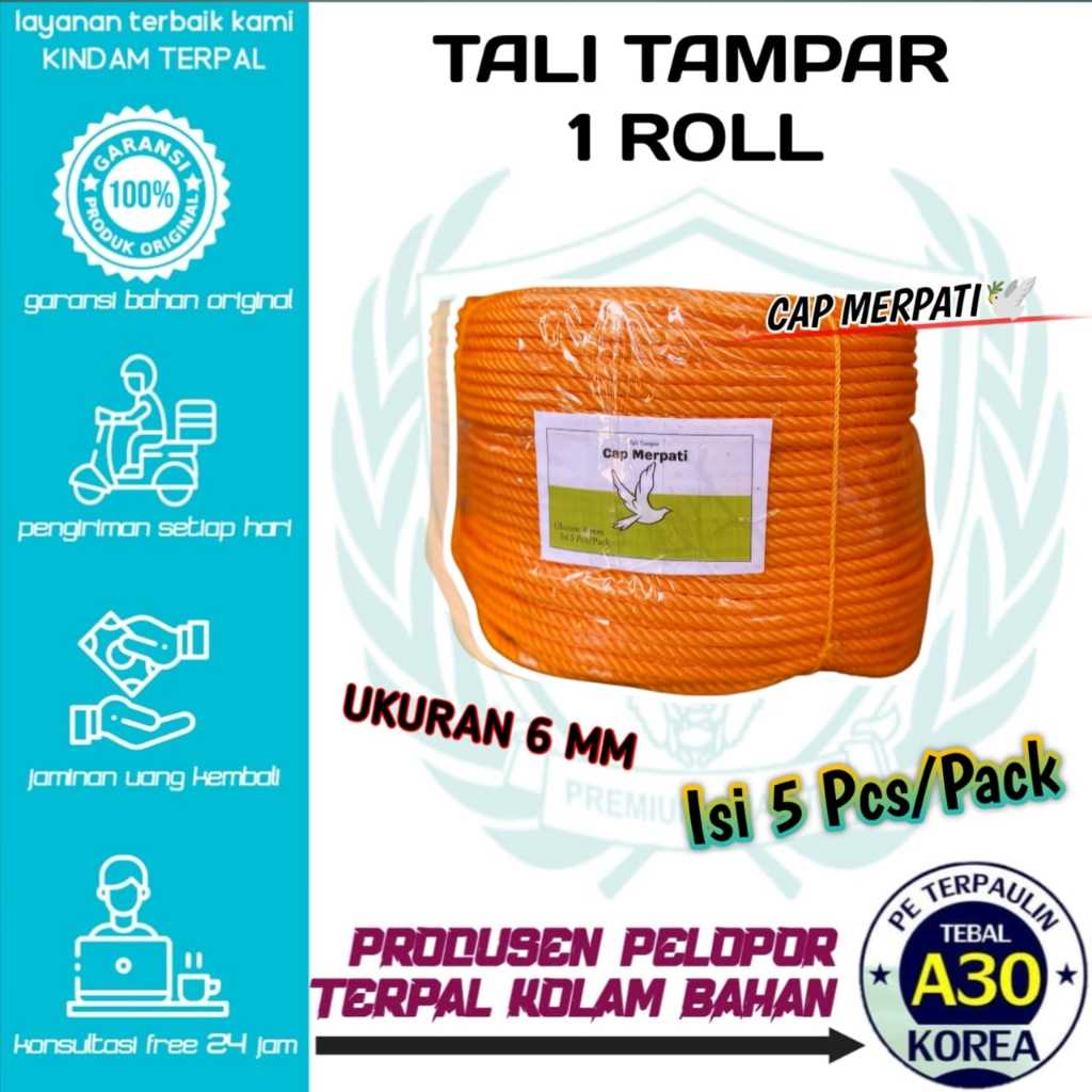 

TALI TAMPAR ROLL KECIL 1 MM CAP MERPATI KUAT DAN BERKUALITAS
