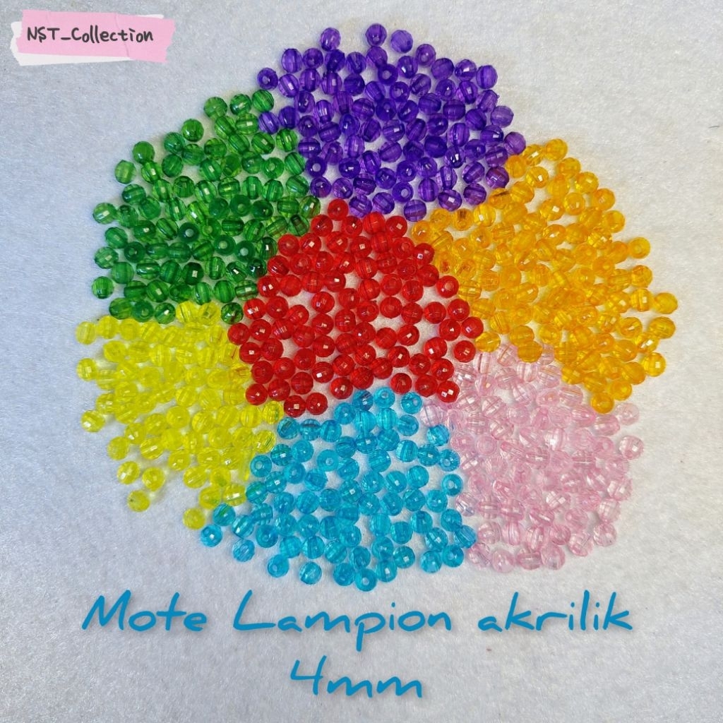 mote manik akrilik 4mm