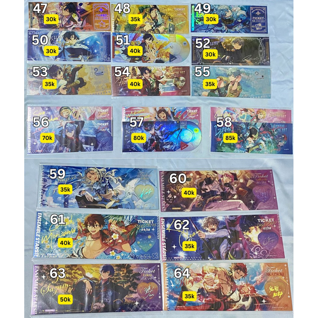 [CLEARANCE SALE] Ensemble Stars Trickstar Knights Hidaka Hokuto Sena Izumi Badge Clear Card Poster P