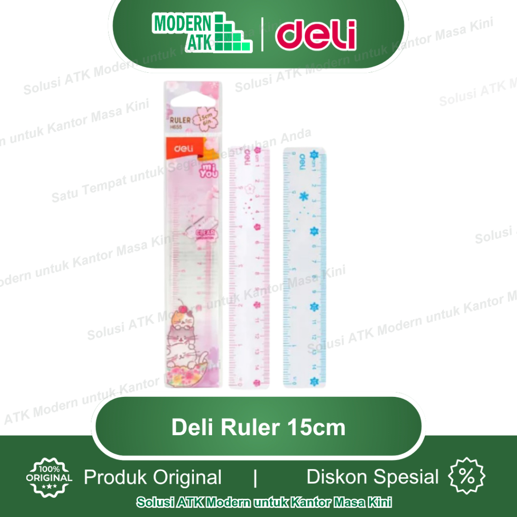 

Deli Ruler 15cm - Pink, Blue