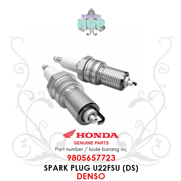 Busi Motor Grand Honda Win Spark Plug U22FSU Denso Original AHM - 9805657723