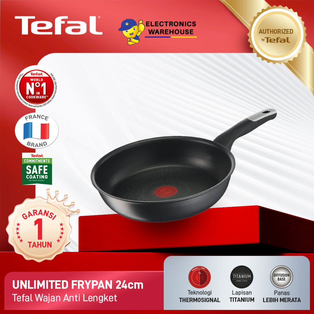 Tefal Unlimited Frypan 24cm - Premium Cookware / Wajan Anti Lengket