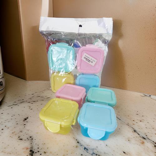 [4pcs] Mini Food Container, Baby Food Grade Storage Box, Bekas Makanan Bayi, Random Colour