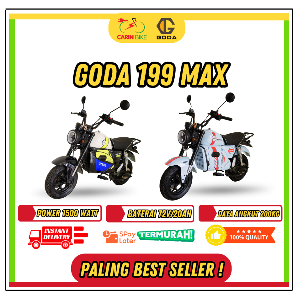 (LUAR SAMARINDA) SEPEDA LISTRIK (GODA) GD 199 MAX