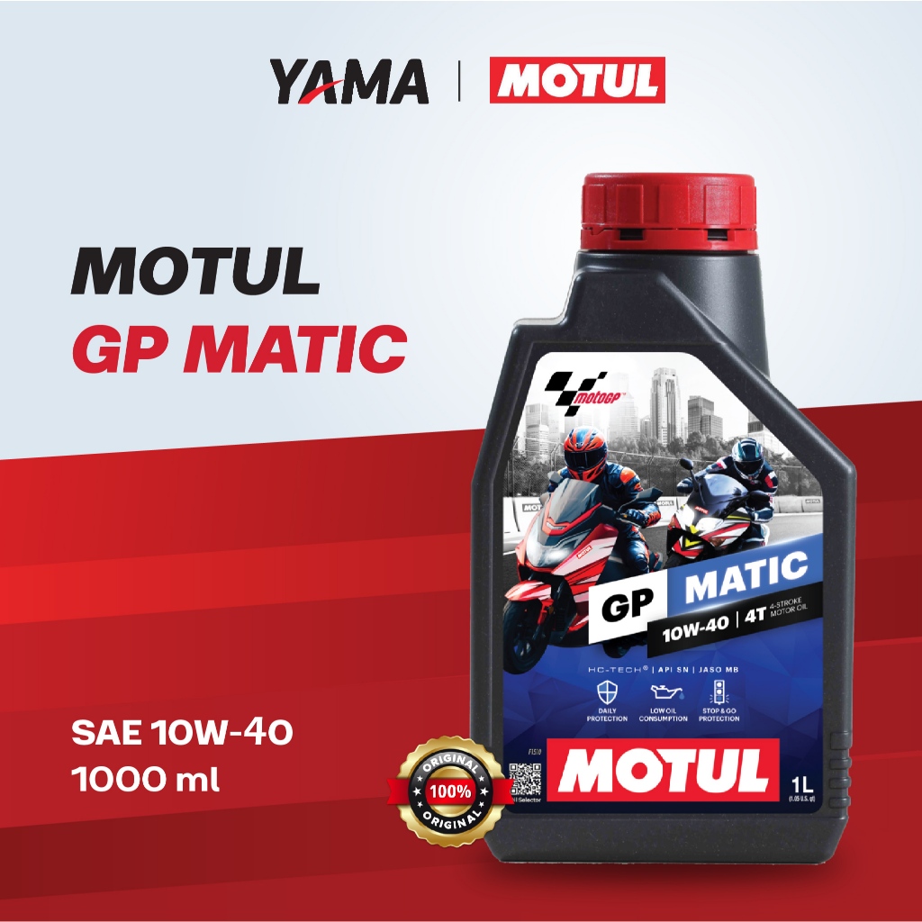 OLI MOTOR MATIC MOTUL GP MATIC SAE 10W-40 1 LITER ORIGINAL