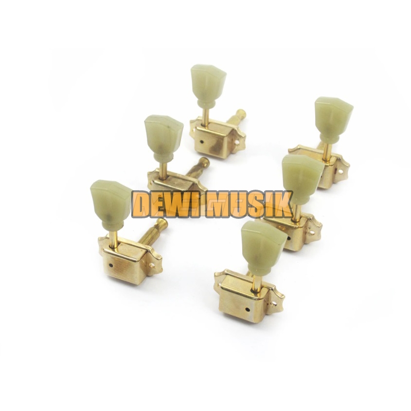 DRYER GITAR AKUSTIK WARNA PUTIH GOLD AG591 / ACOUSTIC GUITAR TUNING PEGS (SC2819)
