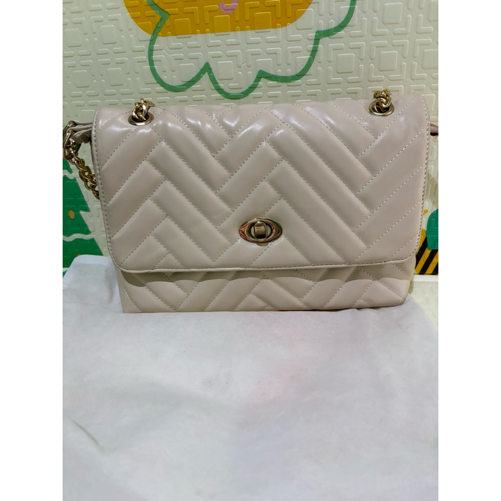 Berrybenka tas shoulder bag sofia penelope warna Beige