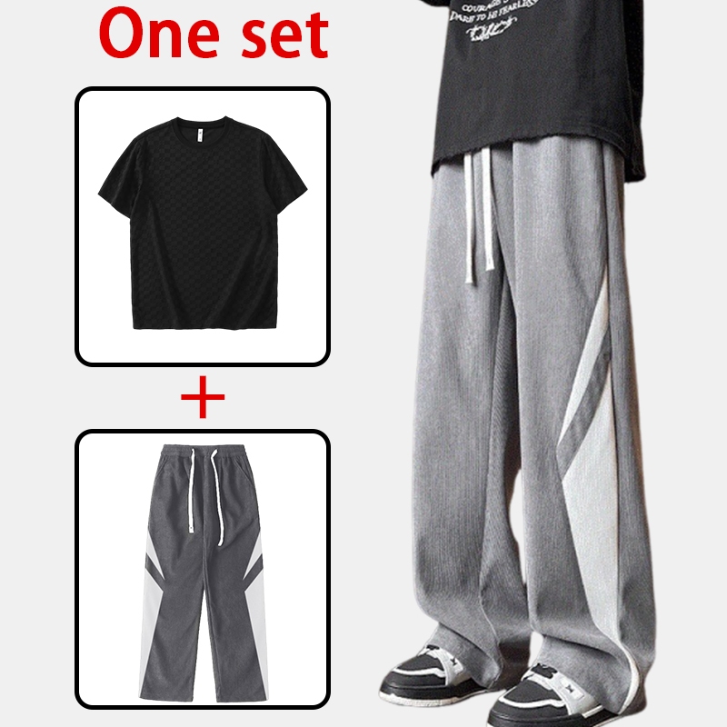 Discount Baju Kaos Oversize Pria Kaos Jacquard Kotak-Kotak Kaos Pria Premium Distro Korean Style