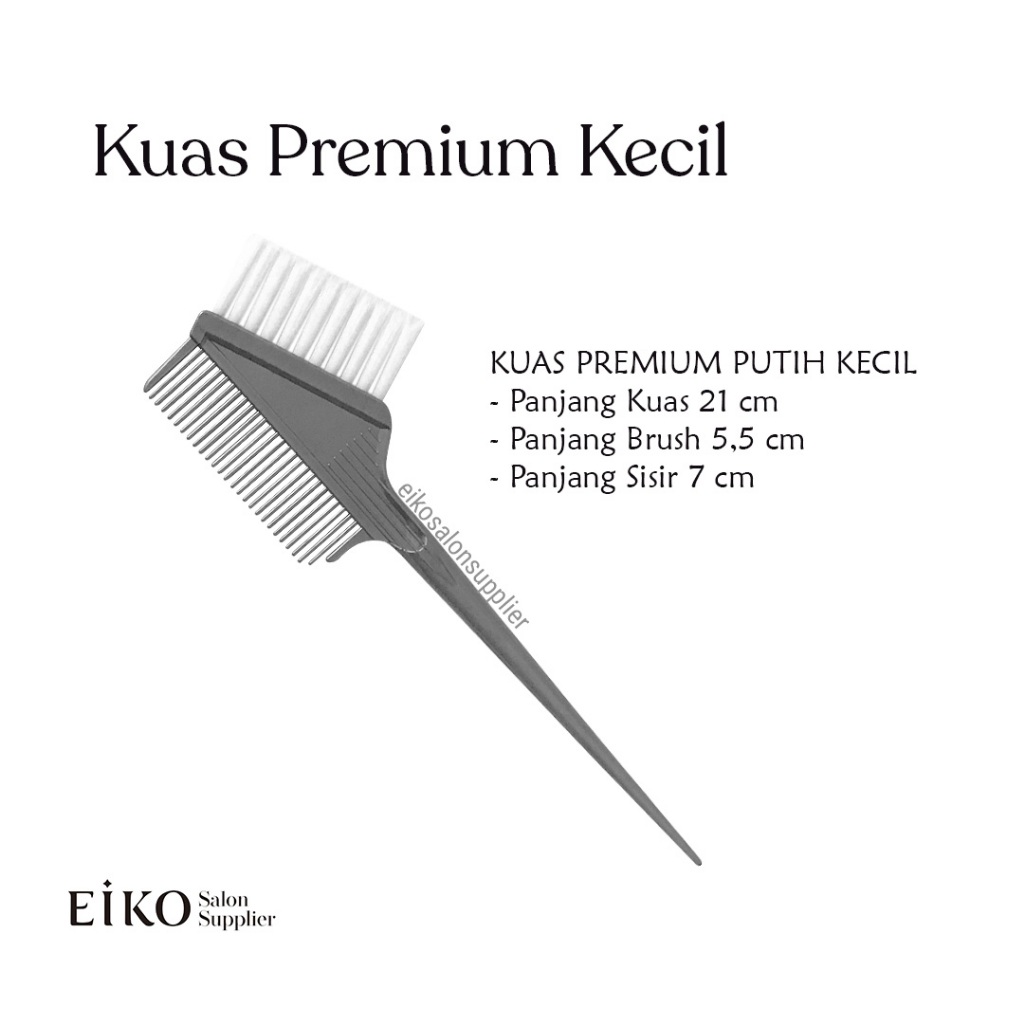 Kuas Semir Premium White Cat Rambut Salon Barber Barbershop