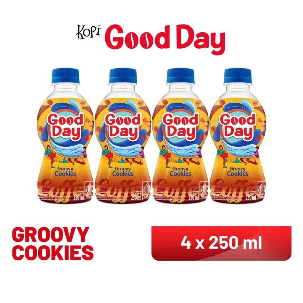 

GOOD DAY GROVY COOKIES Ready To Drink 250Ml x 4 Btl