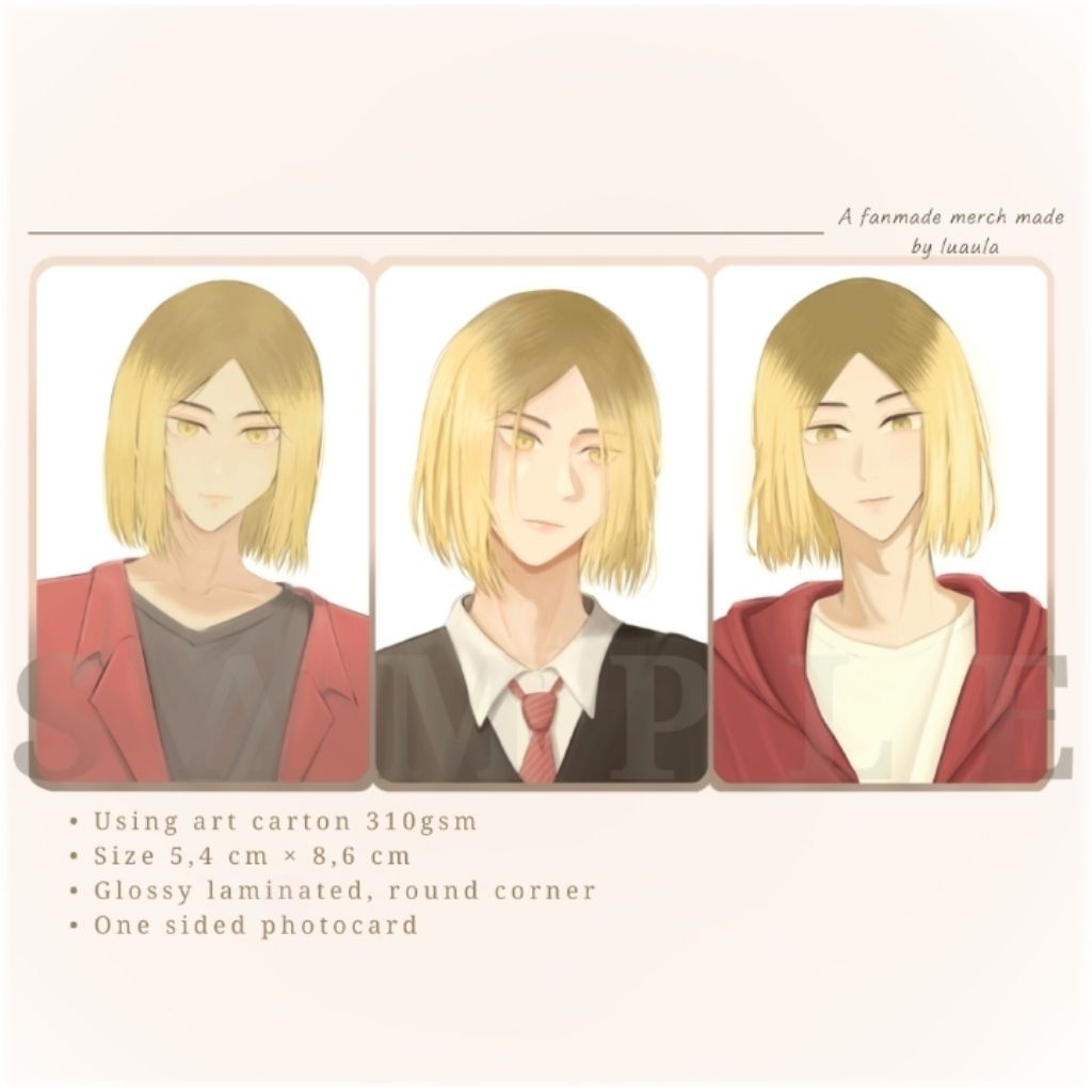 Fanmerch Haikyuu | Kenma Photocard