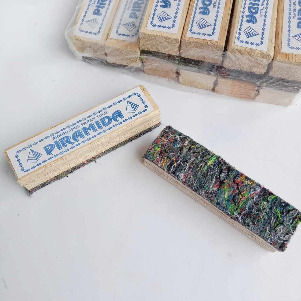 

(1 BIJI) PENGHAPUS KAYU KAPUR DAN SPIDOL PAPAN TULIS PIRAMIDA