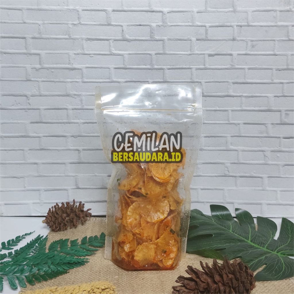 

Classica2106 Keripik Singkong Pedas Daun Jeruk Cemilan Bersaudara