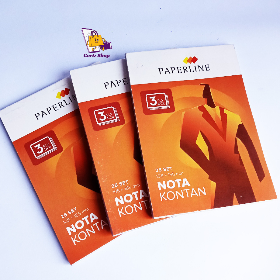 

Nota Kontan PAPERLINE Merah 25Lembar 3Ply Satuan Ecer